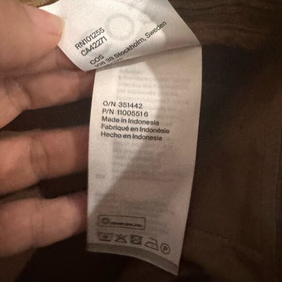 COS brown straight leg Regular-Fit Corduroy Chinos 28R - Picture 11 of 13